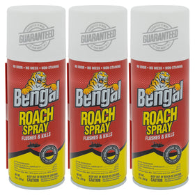 Bengal Roach Spray odorless aerosol can for precise crack-and-crevice treatment.