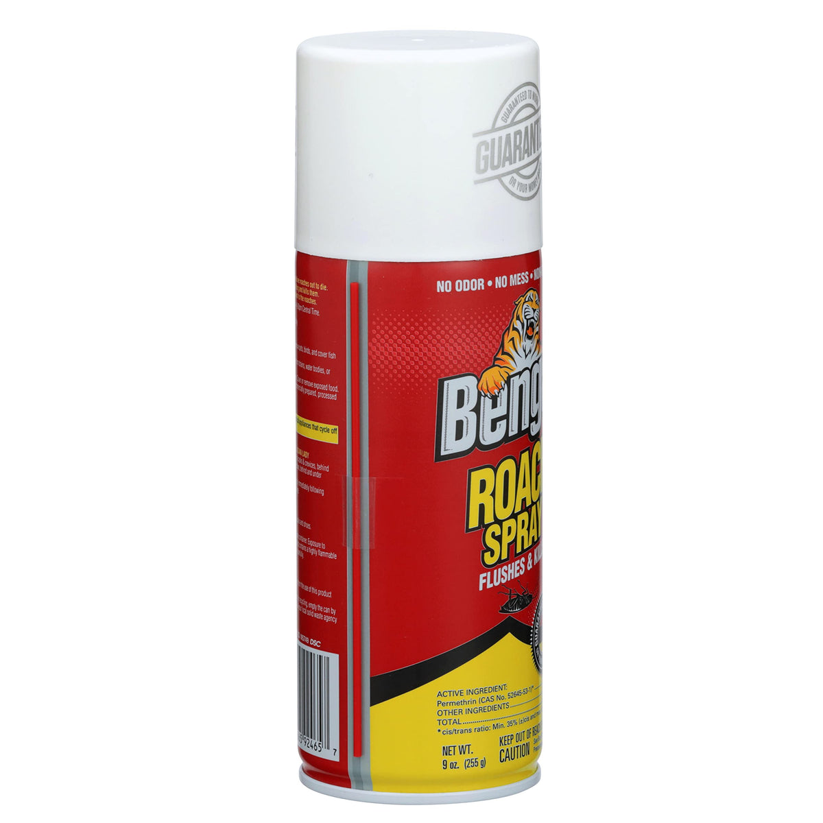 Bengal Roach Spray contains 2% Permethrin for effective insect kill.