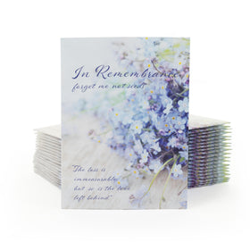 Bentley Seed Co blue forget-me-not blooms for memory gardens