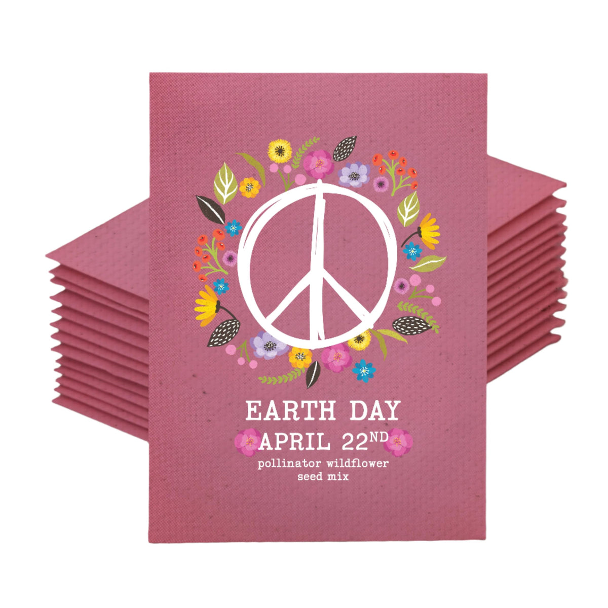 Bentley Seed Co Earth Day wildflower pack cover promotes eco-friendly gifting and pollinator-friendly gardens.