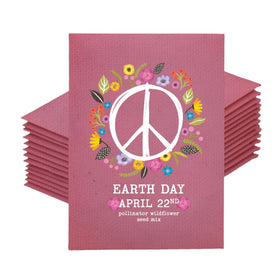 Bentley Seed Co Earth Day wildflower pack cover promotes eco-friendly gifting and pollinator-friendly gardens.