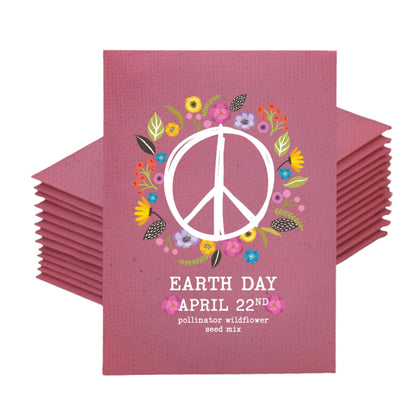 Bentley Seed Co Earth Day wildflower pack cover promotes eco-friendly gifting and pollinator-friendly gardens.