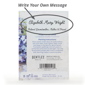 Bentley Seed Co sun tolerant forget-me-not plant on outdoor bed
