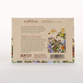 Bentley Seed Co. Colorful wildflowers bring a bright display for spring planting in outdoor beds.