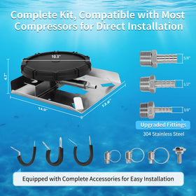 benut stainless steel connectors fit three hose sizes