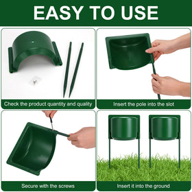 Benwanfee overspray protector guard helps conserve water.