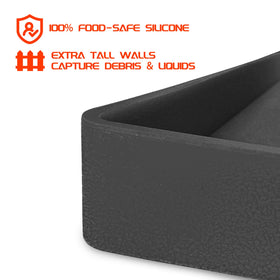 Beofinest high-wall design contains liquids and debris for easier cleanup.