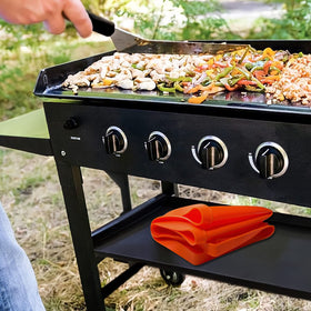 Beofinest griddle cover fits 36-inch Blackstone without trimming