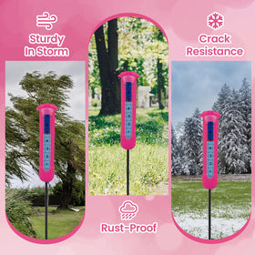 Beofinest rain gauge adjustable height stand for flexible installation.
