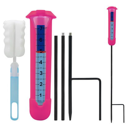 Beofinest rain gauge with silicone cover for durable outdoor protection.