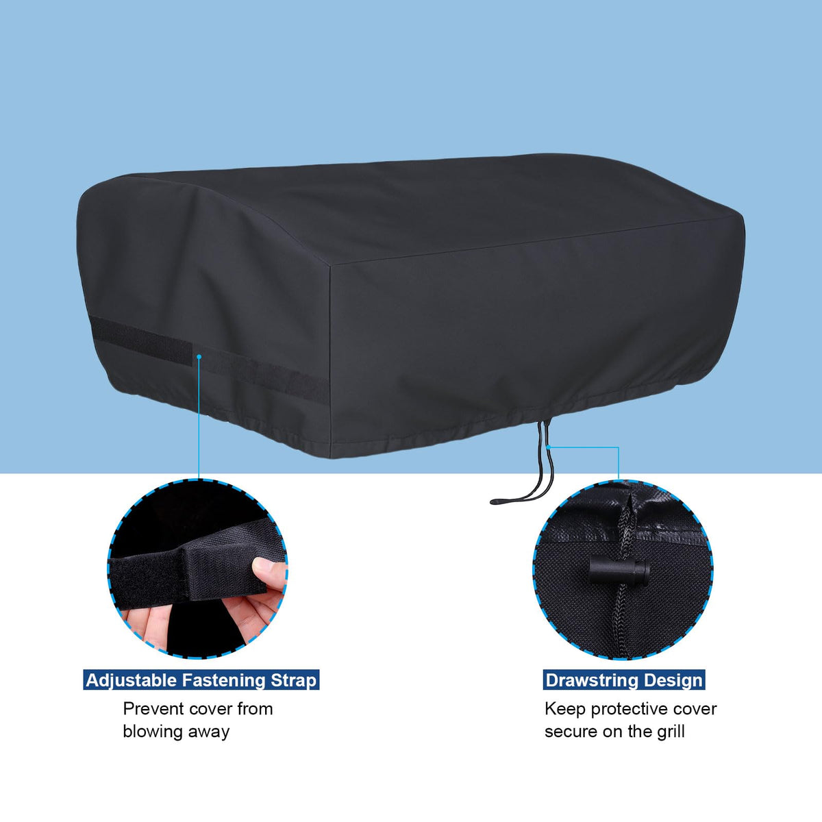 BEOTBRMI drawstring hem adjustment secures a snug fit against windy conditions