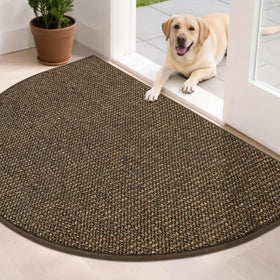 BEQHAUSE Dirt Trapper Door Mat front view shows 32x48 size traps dirt
