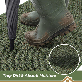 BEQHAUSE washable green mat eases daily cleaning and maintenance.