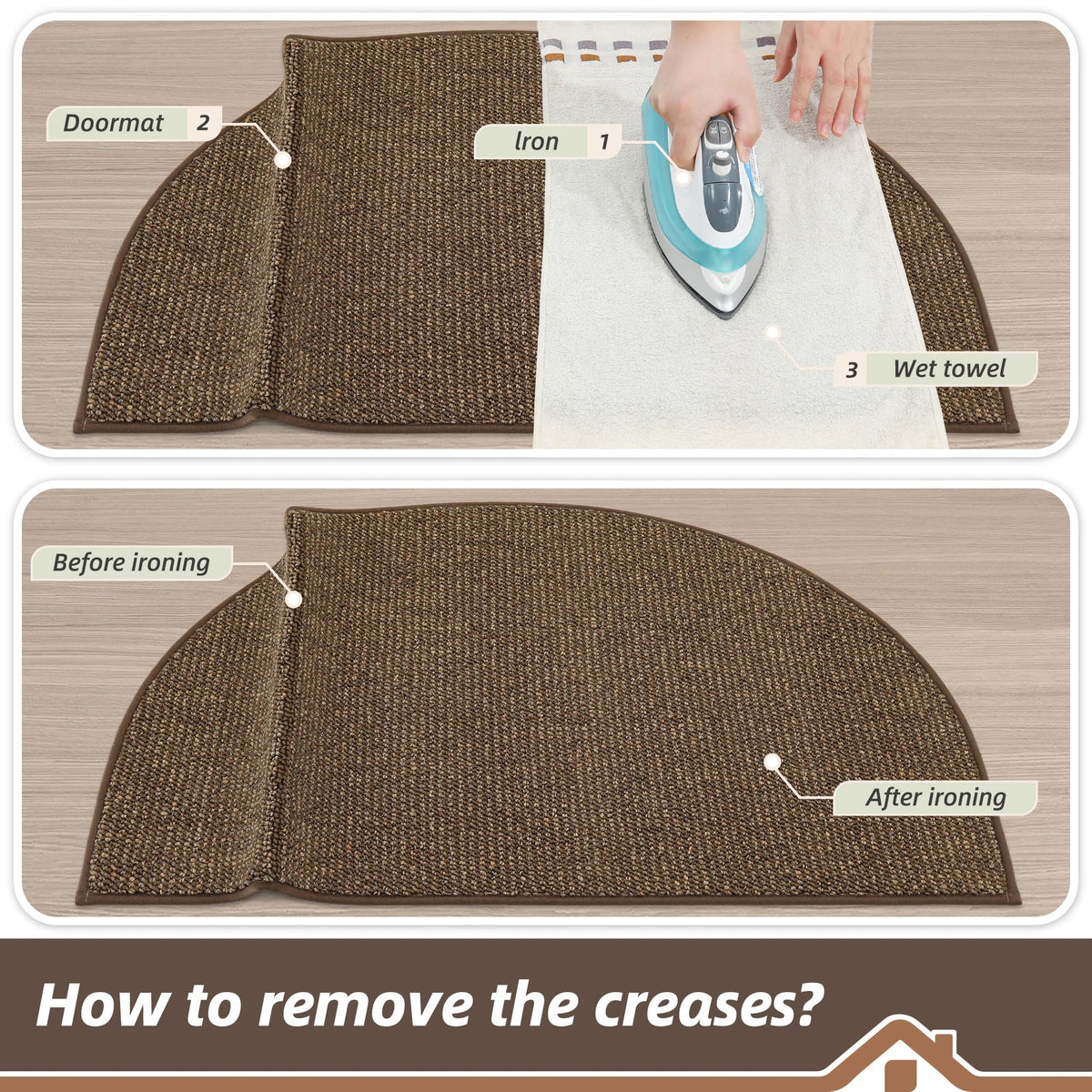 BEQHAUSE Dirt Trapper Door Mat entryway rug dries floors efficiently