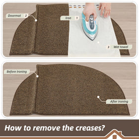 BEQHAUSE Dirt Trapper Door Mat entryway rug dries floors efficiently