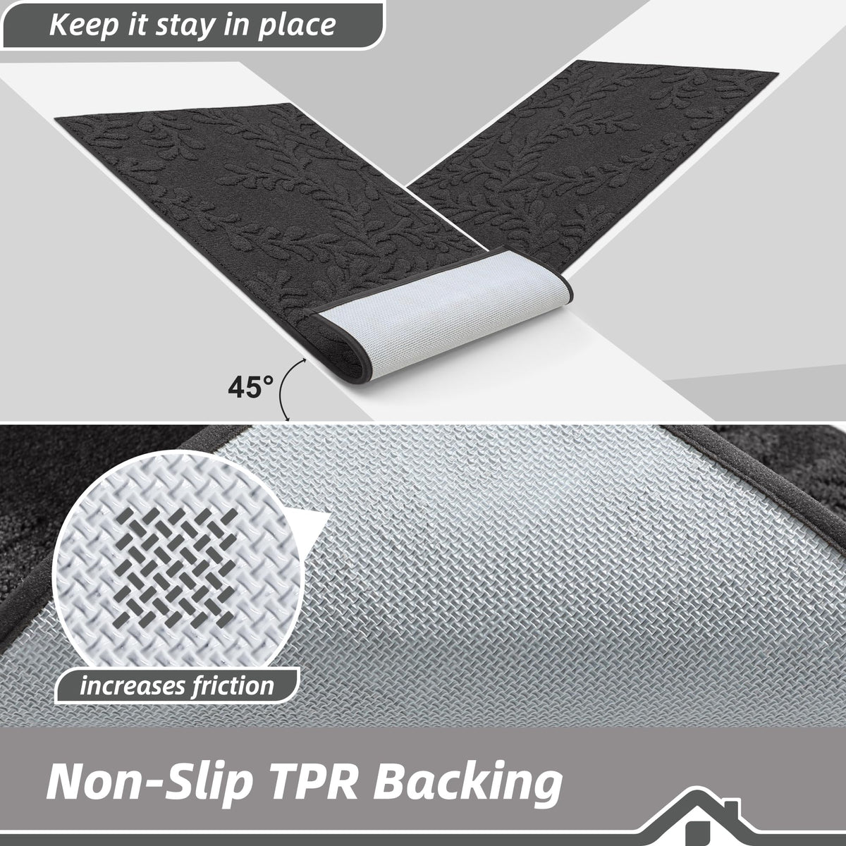 BEQHAUSE dirt and moisture absorption protects interior floors