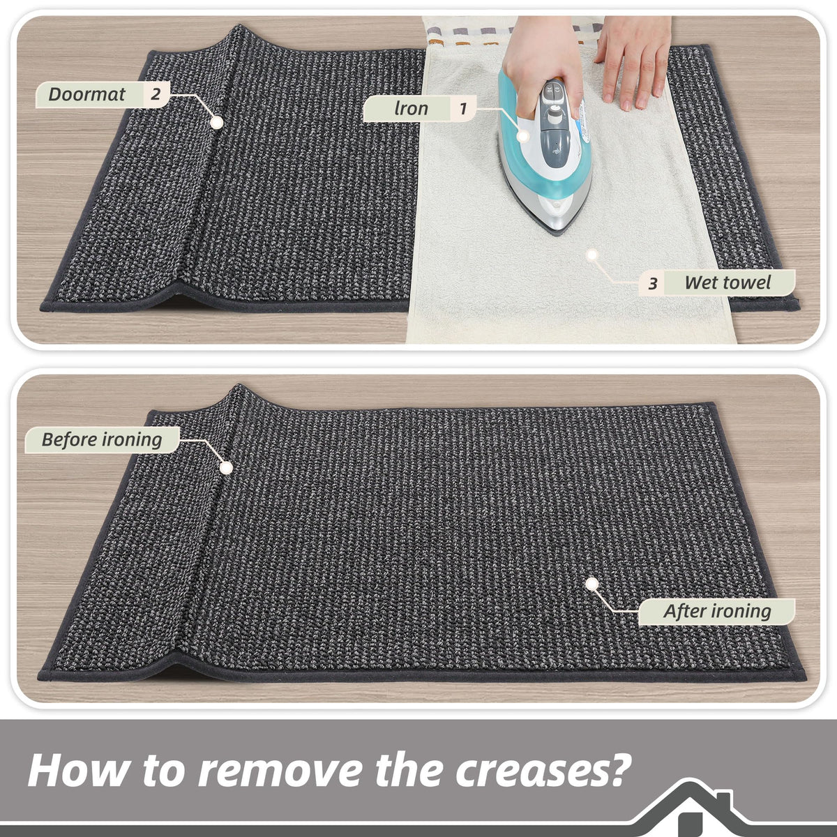 BEQHAUSE Dirt Trapper durable mat proves easy maintenance and cleaning.