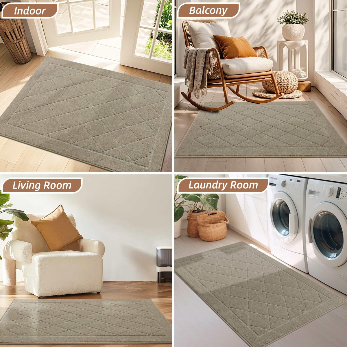 Suitable for front and back doors and entryways.