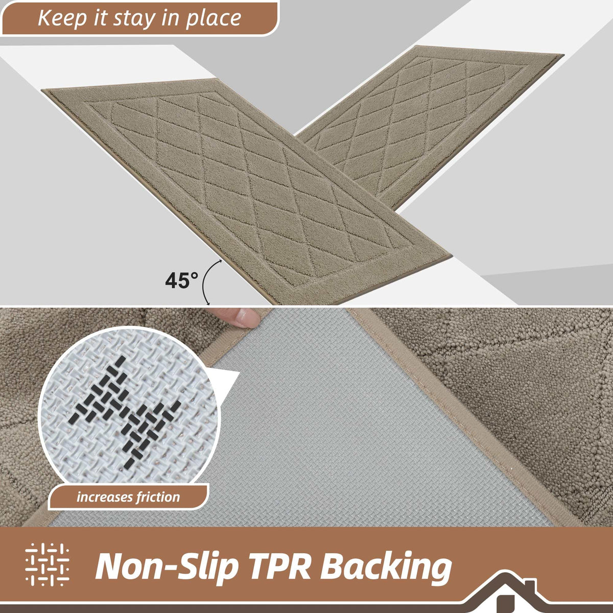 Machine-washable surface simplifies upkeep after muddy shoes.