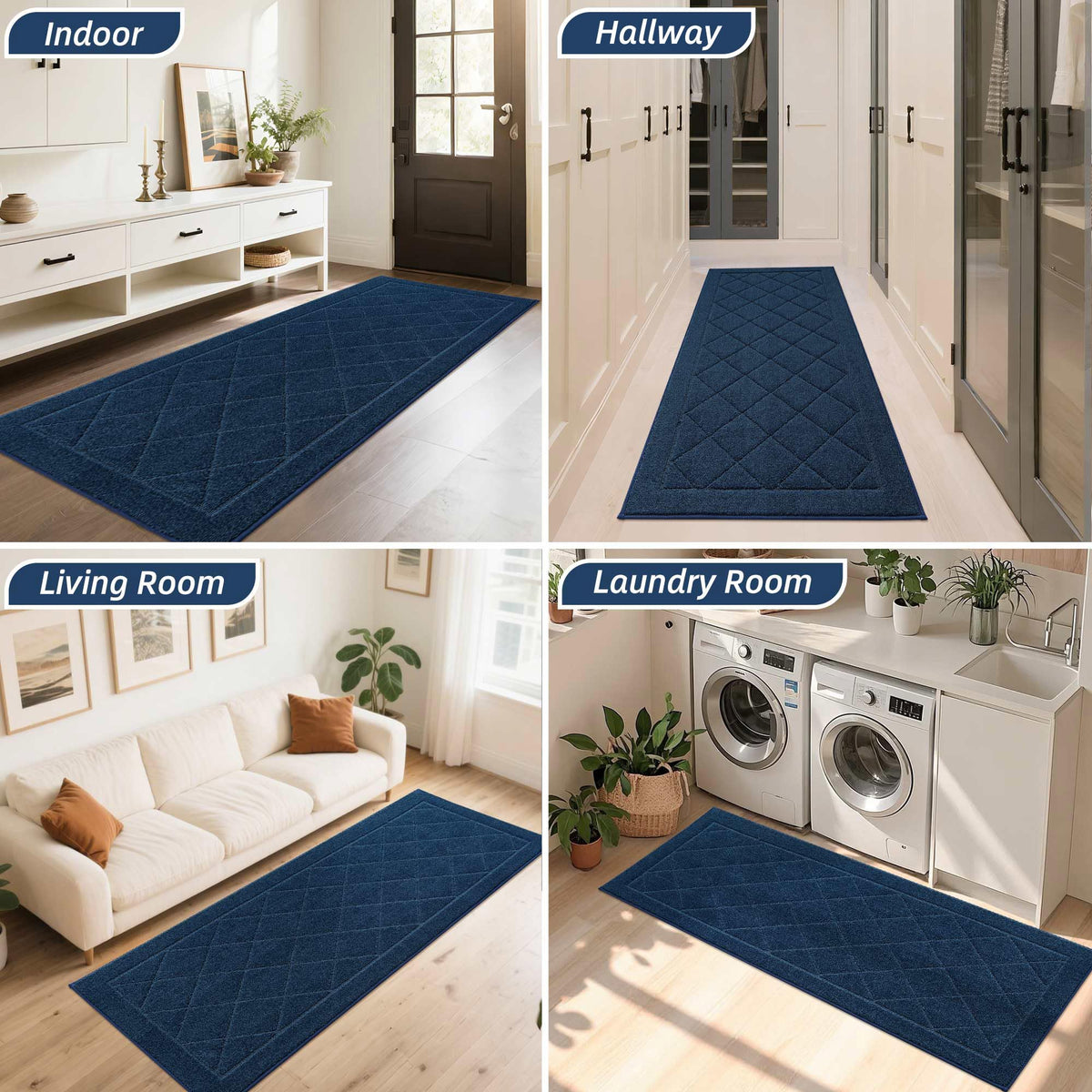 BEQHAUSE Dirt Trapper door mat color varies under lighting conditions.