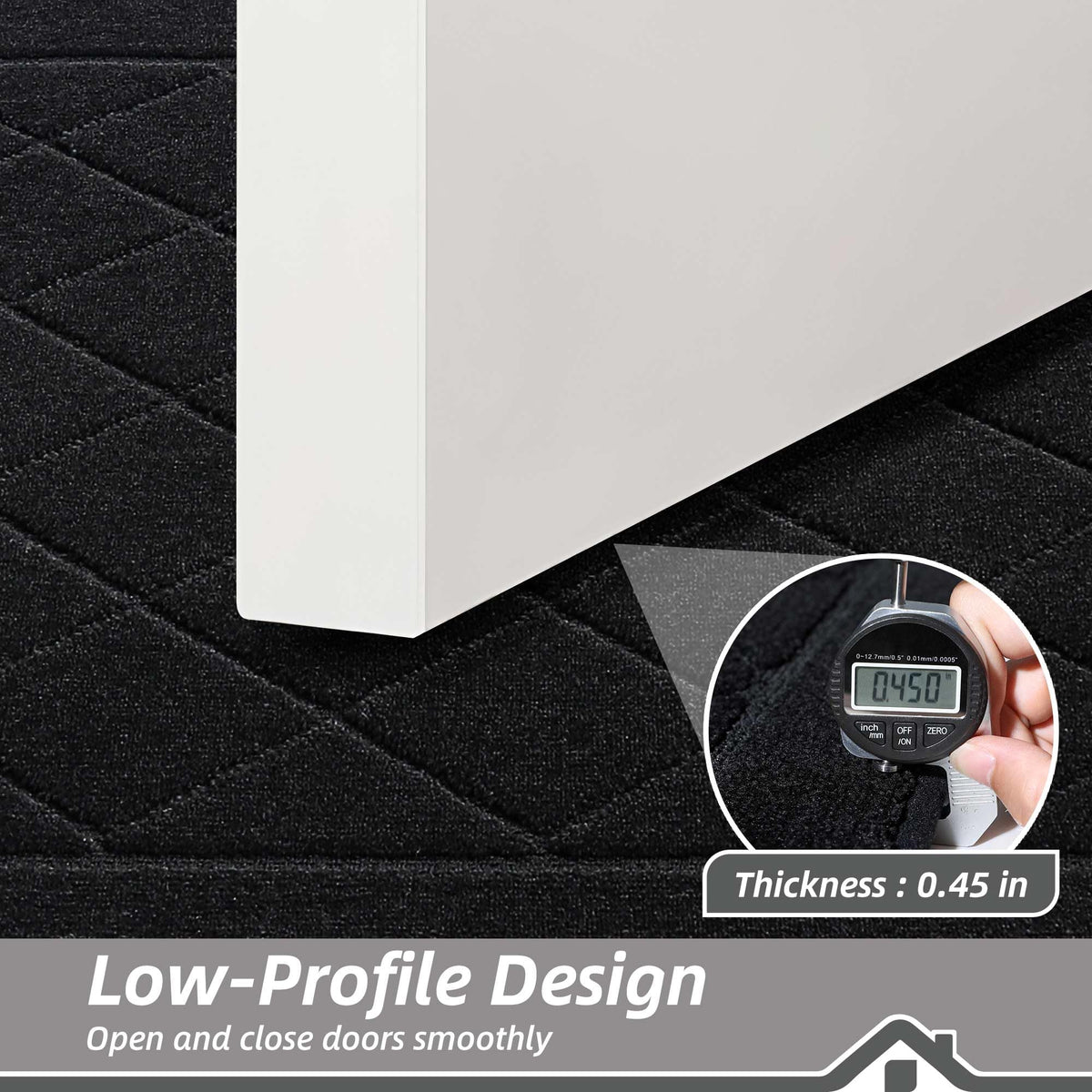 BEQHAUSE Dirt Trapper Door Mat, close-up fibers, highly absorbent yarns trap moisture.