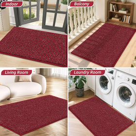 BEQHAUSE Dirt Trapper Door Mat color tone varies with lighting.