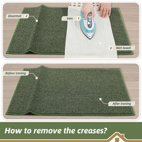 BEQHAUSE Dirt Trapper mat color variation under lighting is normal.