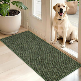 BEQHAUSE Dirt Trapper mat with dense yarns traps dirt at the doorway.