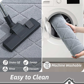 BEQHAUSE Dirt Trapper Door Mat Dog paw cleanup handles pet messes with ease.