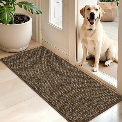 BEQHAUSE Dirt Trapper mat at the front door traps dirt and moisture for clean floors