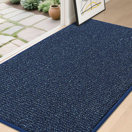 BEQHAUSE Dirt Trapper mat front view shows wide entry coverage