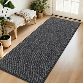 BEQHAUSE Dirt Trapper door mat front view reduces indoor dirt and welcomes guests
