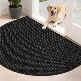 Beqhause Dirt Trapper half-circle mat traps dirt and moisture at the threshold