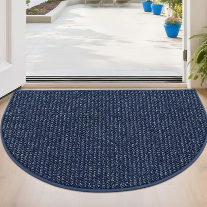 BEQHAUSE Dirt Trapper door mat at front door, traps dirt to keep floors clean.