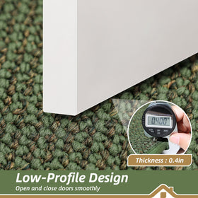 BEQHAUSE Dirt Trapper mat low-profile edge prevents door snagging.