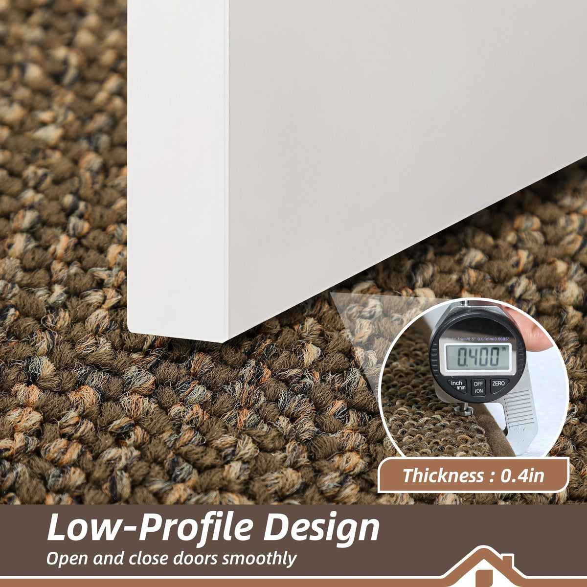 Dense fibers in BEQHAUSE trapper mat reinforce low-profile edge design