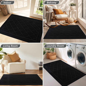 BEQHAUSE Dirt Trapper Door Mat, stain-resistant surface for busy homes.
