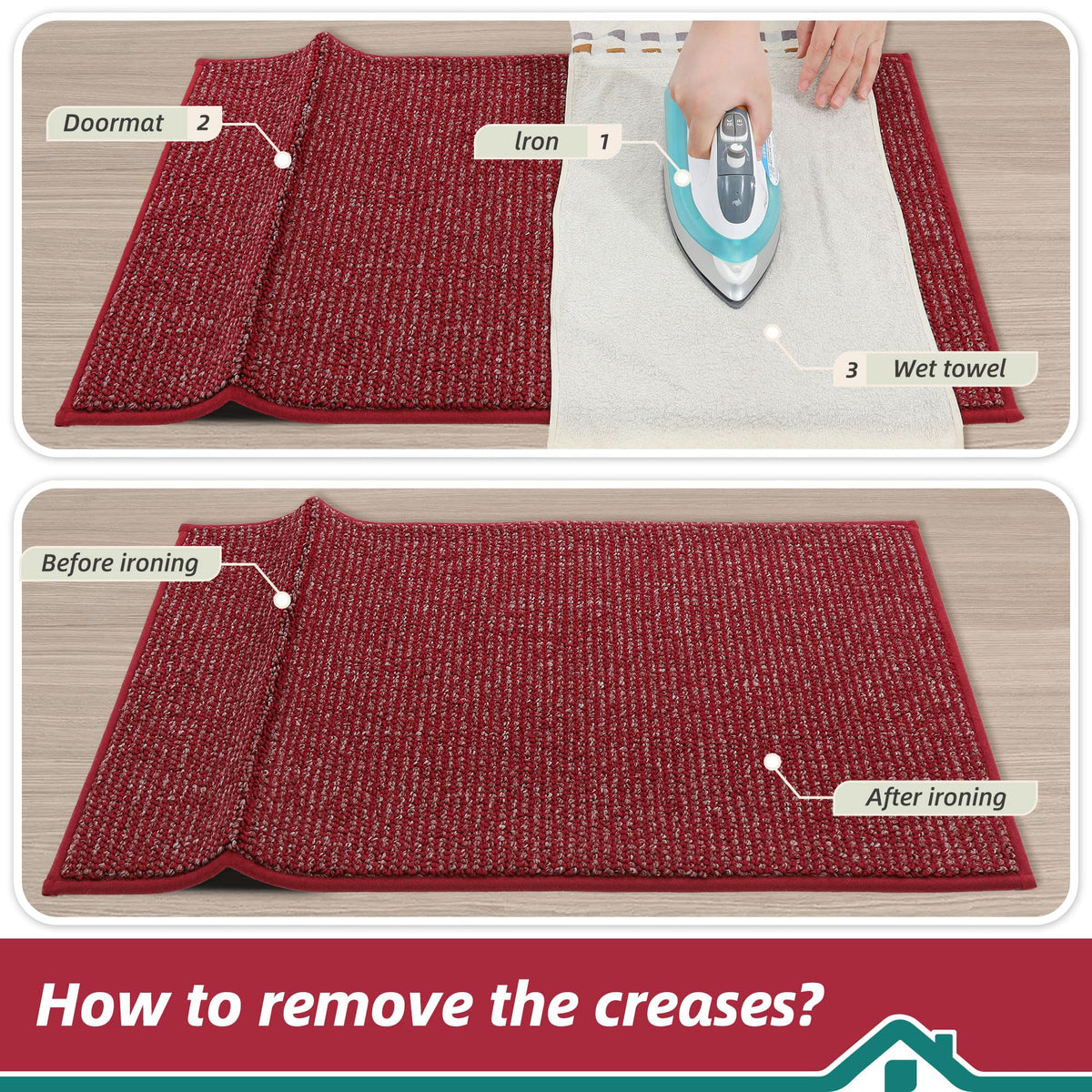 BEQHAUSE Dirt Trapper mat demonstrates reinforced edges for durability.