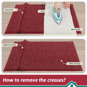 BEQHAUSE Dirt Trapper mat demonstrates reinforced edges for durability.