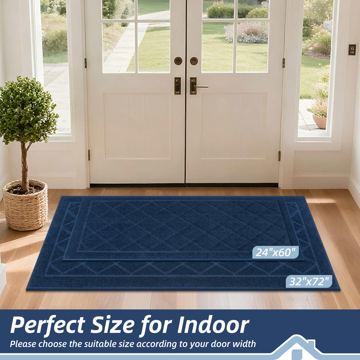BEQHAUSE Dirt Trapper entryway mat ideal for mud and rain.