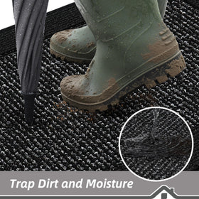 BEQHAUSE washable door mat ready for cold-water cleaning and reuse.