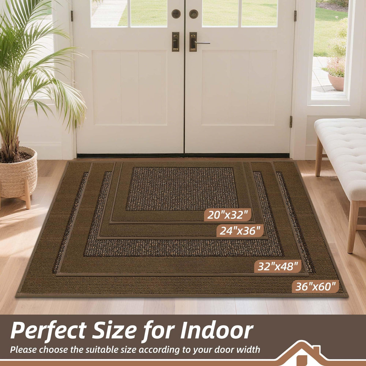 BEQHAUSE dirt-trapping mat made of polypropylene for clean floors