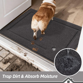 BEQHAUSE low-profile design glides under doors to prevent curling during daily use.