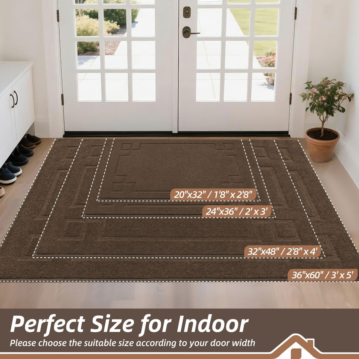 BEQHAUSE door mat dog paw dirt trap from muddy paws