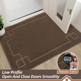 BEQHAUSE door mat machine-washable surface stays vibrant after many washes