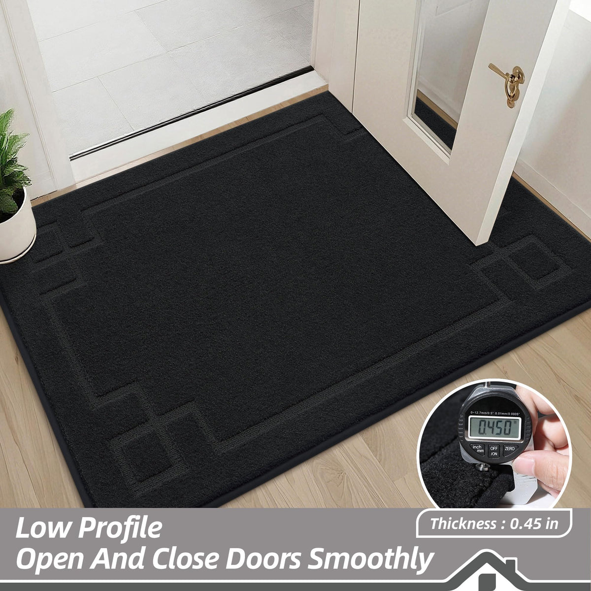 BEQHAUSE low-profile edge showing smooth door clearance