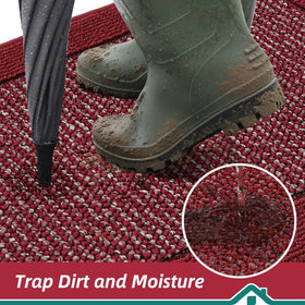 BEQHAUSE door mat low-profile design fits under doors