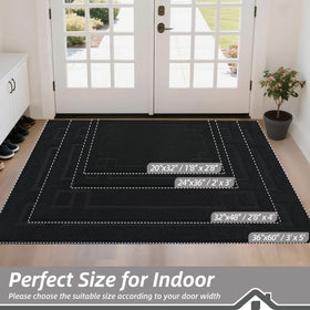 BEQHAUSE non-slip backing image proving stable placement on dry floors