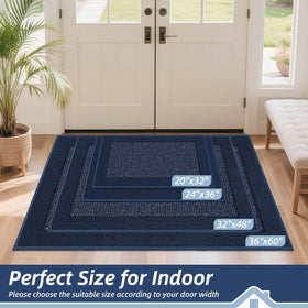 BEQHAUSE door mat with non-slip backing keeps it stable on floors