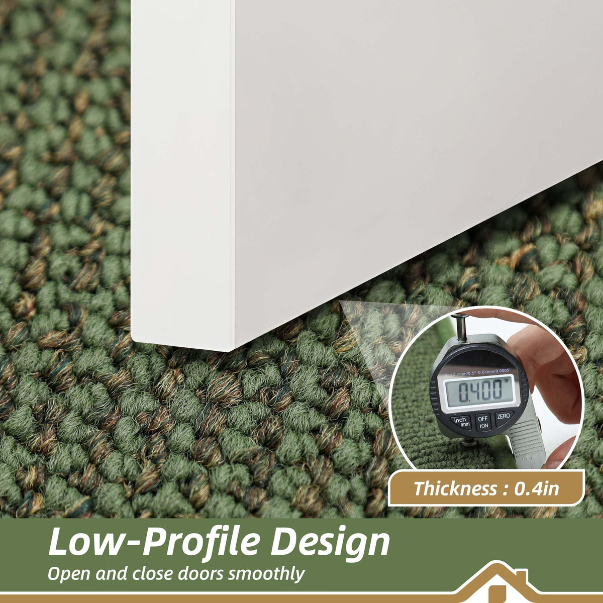 Beqhause mat ideal for rainy or muddy entryways.